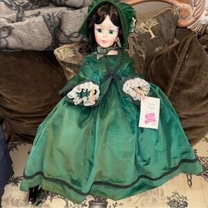 Madame Alexander Doll in Green Dress with Lace